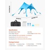 image:imageVEVOR Beach Tent Sun Shelter UPF50 Sun Protection Easy Pop Up Beach Canopy with Sandbags Stability Poles Sand Shovels Portable Shade for Family Outings Camping FishingBlue2013 FT 3 Pole8 Sandbags