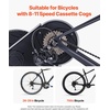 image:imageVEVOR Bike Trainer 113 Level 2629 in amp 700C Wheels Smart Bicycle Stationary Stand for Indoor Exercise Riding with Front Wheel Riser Block Fits Road and Mountain Bikes Compatible with Zwift App