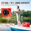 image:imageVEVOR Boat Fuel Tank 317Gallon12L Marine Outboard Transfer Tank Transfer Tank with 98ft Hose Gauge for Outboard Engine Yacht Fishing Boat Deck Red317 gallon