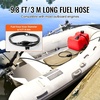 image:imageVEVOR Boat Fuel Tank 317Gallon12L Marine Outboard Transfer Tank Transfer Tank with 98ft Hose Gauge for Outboard Engine Yacht Fishing Boat Deck Red317 gallon