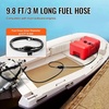 image:imageVEVOR Boat Fuel Tank 317Gallon12L Marine Outboard Transfer Tank Transfer Tank with 98ft Hose Gauge for Outboard Engine Yacht Fishing Boat Deck Red55L