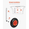 image:imageVEVOR Boat Launching Wheels Aluminium Alloy Transom Wheel with Inflatable Rubber Tires Folding Launch Wheels with 4 Quick Release Pin Fit 13ft and 147 ft Inflatable Fishing Boat12