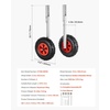 image:imageVEVOR Boat Launching Wheels Aluminium Alloy Transom Wheel with Inflatable Rubber Tires Folding Launch Wheels with 4 Quick Release Pin Fit 13ft and 147 ft Inflatable Fishing Boat12