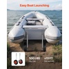 image:imageVEVOR Boat Launching Wheels Aluminium Alloy Transom Wheel with Inflatable Rubber Tires Folding Launch Wheels with 4 Quick Release Pin Fit 13ft and 147 ft Inflatable Fishing Boat12