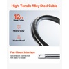 image:imageVEVOR Boat Steering System Kit 10111213141516FT Outboard Boat Steering Control Cable 135 Steering Wheel 34 Tapered Shaft Alloy Marine Steering System for Yachts Fishing Boats12FT