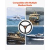 image:imageVEVOR Boat Steering System Kit 10111213141516FT Outboard Boat Steering Control Cable 135 Steering Wheel 34 Tapered Shaft Alloy Marine Steering System for Yachts Fishing Boats14FT