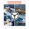 image:imageVEVOR Boat Steering System Kit 10111213141516FT Outboard Boat Steering Control Cable 135 Steering Wheel 34 Tapered Shaft Alloy Marine Steering System for Yachts Fishing Boats12FT