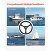 image:imageVEVOR Boat Steering System Kit 10111213141516FT Outboard Boat Steering Control Cable 135 Steering Wheel 34 Tapered Shaft Alloy Marine Steering System for Yachts Fishing Boats10FT