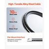 image:imageVEVOR Boat Steering System Kit 10111213141516FT Outboard Boat Steering Control Cable 135 Steering Wheel 34 Tapered Shaft Alloy Marine Steering System for Yachts Fishing Boats10FT