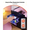 image:imageVEVOR Claw Crane Machine MediumSized Arcade Game Machine with Light amp Sound Adjustable Steel Claws Precise Toy Candy Grabber Prize Dispenser Vending Toy for Commercial Home Parties Cinema PinkPurple