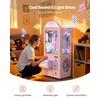 image:imageVEVOR Claw Crane Machine MediumSized Arcade Game Machine with Light amp Sound Adjustable Steel Claws Precise Toy Candy Grabber Prize Dispenser Vending Toy for Commercial Home Parties Cinema PinkPink