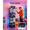 image:imageVEVOR Claw Crane Machine MediumSized Arcade Game Machine with Light amp Sound Adjustable Steel Claws Precise Toy Candy Grabber Prize Dispenser Vending Toy for Commercial Home Parties Cinema PinkPurple