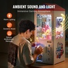 image:imageVEVOR Claw Crane Machine MediumSized Arcade Game Machine with Light amp Sound Adjustable Steel Claws Precise Toy Candy Grabber Prize Dispenser Vending Toy for Commercial Home Parties Cinema PinkWhite