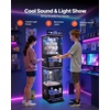 image:imageVEVOR Claw Crane Machine MediumSized Arcade Game Machine with Light amp Sound Adjustable Steel Claws Precise Toy Candy Grabber Prize Dispenser Vending Toy for Commercial Home Parties Cinema PinkPurple