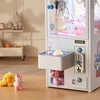 image:imageVEVOR Claw Crane Machine MediumSized Arcade Game Machine with Light amp Sound Adjustable Steel Claws Precise Toy Candy Grabber Prize Dispenser Vending Toy for Commercial Home Parties Cinema PinkWhite