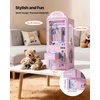 image:imageVEVOR Claw Crane Machine MediumSized Arcade Game Machine with Light amp Sound Adjustable Steel Claws Precise Toy Candy Grabber Prize Dispenser Vending Toy for Commercial Home Parties Cinema PinkPink