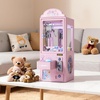 image:imageVEVOR Claw Crane Machine MediumSized Arcade Game Machine with Light amp Sound Adjustable Steel Claws Precise Toy Candy Grabber Prize Dispenser Vending Toy for Commercial Home Parties Cinema PinkPink