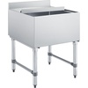 image:imageVEVOR Commercial Ice Bin Stainless Steel Ice Chest with Sliding Lid 24H LongLasting Insulation Cooler Cart Cocktail Unit for Bar Restaurant Pub NSF 24 Inch24 x 24 x 33
