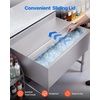 image:imageVEVOR Commercial Ice Bin Stainless Steel Ice Chest with Sliding Lid 24H LongLasting Insulation Cooler Cart Cocktail Unit for Bar Restaurant Pub NSF 24 Inch36 x 24 x 33