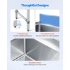 image:imageVEVOR Commercial Ice Bin Stainless Steel Ice Chest with Sliding Lid 24H LongLasting Insulation Cooler Cart Cocktail Unit for Bar Restaurant Pub NSF 24 Inch36 x 24 x 33