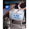 image:imageVEVOR Commercial Ice Bin Stainless Steel Ice Chest with Sliding Lid 24H LongLasting Insulation Cooler Cart Cocktail Unit for Bar Restaurant Pub NSF 24 Inch24 x 24 x 33