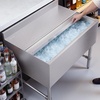 image:imageVEVOR Commercial Ice Bin Stainless Steel Ice Chest with Sliding Lid 24H LongLasting Insulation Cooler Cart Cocktail Unit for Bar Restaurant Pub NSF 24 Inch36 x 24 x 33