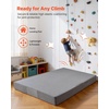 image:imageVEVOR Crash Pad for Kids Sensory with Foam Blocks and Washable Cover Large Soft Foam Landing Zone Giant Pillow Mat Sensory Room Equipment for Children Jumping Relaxing amp Play 5x45ft5x5ftGray