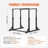 image:imageVEVOR Dip Bar 800 lbs Capacity Heave Duty Dip Stand Station with Adjustable Height Fitness Workout Dip Bar Station Stabilizer Parallette Push Up Stand Parallel Bars for Strength Training Home Gym