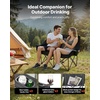 image:imageVEVOR Double Camping Chair Oversized Two Person Camp Chair with 660 lbs Heavy Duty Support with Dual Cup Holders Wine Glass Holders Magazine Straps Carry Bags for Outdoor Beach 1 Pack