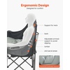 image:imageVEVOR Double Camping Chair Oversized Two Person Camp Chair with 660 lbs Heavy Duty Support with Dual Cup Holders Wine Glass Holders Magazine Straps Carry Bags for Outdoor Beach 1 Pack