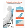 image:imageVEVOR Folding Beach Chair High Back Camping Chairs for Adults with Cup Pocket Mesh Back Carry Bag Portable Extra Wide Seat Chair 330 lbs Heavy Duty Support for Outdoor Camp Light Blue1 Pack