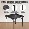 image:imageVEVOR Folding Card Table 4 Player Portable with 4 Cup Holders amp Chip Trays Mahjong Domino Game Set 354 x 354inch BlackBlack