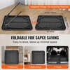image:imageVEVOR Folding Card Table 4 Player Portable with 4 Cup Holders amp Chip Trays Mahjong Domino Game Set 354 x 354inch BlackBlack