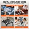 image:imageVEVOR Folding Card Table 4 Player Portable with 4 Cup Holders amp Chip Trays Mahjong Domino Game Set 354 x 354inch BlackBlack