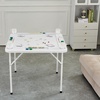 image:imageVEVOR Folding Card Table 4 Player Portable with 4 Cup Holders amp Chip Trays Mahjong Domino Game Set 354 x 354inch BlackGreen