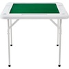 image:imageVEVOR Folding Card Table 4 Player Portable with 4 Cup Holders amp Chip Trays Mahjong Domino Game Set 354 x 354inch BlackGreen