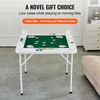image:imageVEVOR Folding Card Table 4 Player Portable with 4 Cup Holders amp Chip Trays Mahjong Domino Game Set 354 x 354inch BlackGreen
