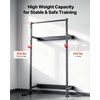 image:imageVEVOR Folding Power Cage WallMounted Power Rack Squat Rack Multifunctional Strength Training Workout Equipment with Landmine Holder Adjustable JHooks amp PullUp Bar for Home Gym 1000LBS Capacity
