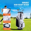 image:imageVEVOR Golf Cart Bag with 14 Way Organizer Divider Top Premium Cart Bag with Stand Durable Golf Bags with Handles amp Dust Cover amp Detachable Dual Strap for Men amp WomenWhite