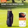 image:imageVEVOR Golf Cart Bag with 14 Way Organizer Divider Top Premium Cart Bag with Stand Durable Golf Bags with Handles amp Dust Cover amp Detachable Dual Strap for Men amp WomenBlackOrange