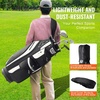 image:imageVEVOR Golf Cart Bag with 14 Way Organizer Divider Top Premium Cart Bag with Stand Durable Golf Bags with Handles amp Dust Cover amp Detachable Dual Strap for Men amp WomenBlackLight gray