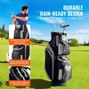 image:imageVEVOR Golf Cart Bag with 14 Way Organizer Divider Top Premium Cart Bag with Stand Durable Golf Bags with Handles amp Dust Cover amp Detachable Dual Strap for Men amp WomenBlackLight gray