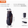 image:imageVEVOR Golf Cart Bag with 14 Way Organizer Divider Top Premium Cart Bag with Stand Durable Golf Bags with Handles amp Dust Cover amp Detachable Dual Strap for Men amp WomenBlackOrange