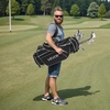image:imageVEVOR Golf Club Set 12 Pieces Golf Club Complete Set Right Handed with 460CC 1 Driver 3 amp 5 Fairway Wood 4 Hybrid 56789PWSW Irons LShaped Putter Golf Stand BagGolfset Black
