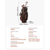 image:imageVEVOR Golf Club Set 12 Pieces Golf Club Complete Set Right Handed with 460CC 1 Driver 3 amp 5 Fairway Wood 4 Hybrid 56789PWSW Irons LShaped Putter Golf Stand BagGolfset Orange