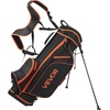 image:imageVEVOR Golf Club Set 12 Pieces Golf Club Complete Set Right Handed with 460CC 1 Driver 3 amp 5 Fairway Wood 4 Hybrid 56789PWSW Irons LShaped Putter Golf Stand BagGolfset Orange