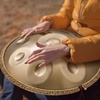 image:imageVEVOR Handpan Drum 22 in 9 Notes Steel Hand Drum 432Hz D Minor Musical Drums with Woven Edge Guard 2 Mallets amp Carrying Case FadeResistant Percussion Instrument for Professional PerformanceGolden