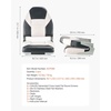 image:imageVEVOR High Back Boat Seat 2 Pack Folding Fishing Boat Seat with Thickened Sponge Cushion amp Waterproof PVC Leather Aluminum Alloy Hinges Flip Up for Boats Yachts Ships Black amp Grey2 pack BlackGrey