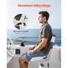 image:imageVEVOR High Back Boat Seat 2 Pack Folding Fishing Boat Seat with Thickened Sponge Cushion amp Waterproof PVC Leather Aluminum Alloy Hinges Flip Up for Boats Yachts Ships Black amp Grey2 pack BlackGrey