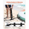 image:imageVEVOR Inflatable Floating Dock Inflatable Dock Platform NonSlip Water Air Mat with Portable Carrying Bag and Detachable Ladder Floating Water Platform Island Raft for Pool Beach OceanWhite  Blue  Orange